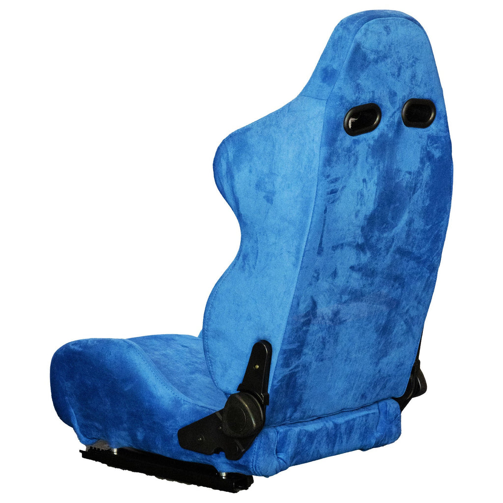 Miami Blue Universal Adjustable Black Luxury Racing SR3 Style Alcantara Seat