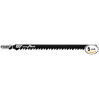 BOSCH T344D 5-Piece 6 In. 6 TPI Speed for Wood T-Shank Jig Saw Blades