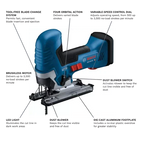 BOSCH GST18V-50BN 18V Brushless Barrel-Grip Jig Saw (Bare Tool)
