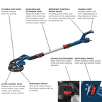 BOSCH GTR55-85 9 In. Drywall Sander Kit
