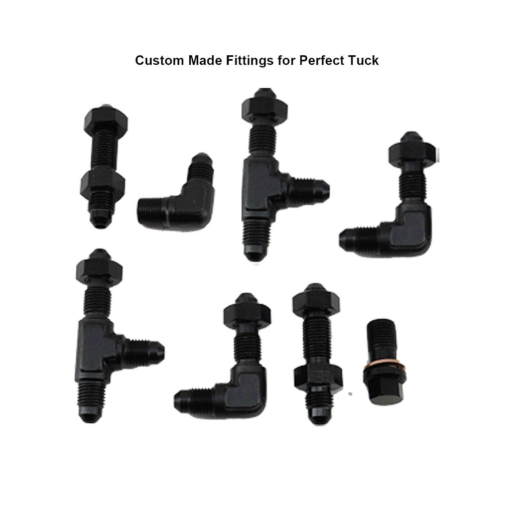 Interior Brake Line Tuck Kit Prop Valve for Honda Civic EK 96-00 Tucked Lines