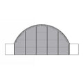 Back Wall for 50'x40'x17' Double Truss Container Shelter
