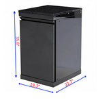 Black Single-door Storage Locker Outdoor Kitchen Islands