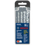 BOSCH BM5005 5 pc. Fast Spiral Rotary Masonry Bit Set