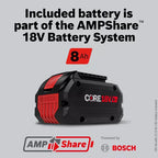 BOSCH GXS18V-12N14 18V Starter Kit with CORE18V Battery and Charger