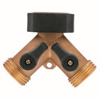 Brass 2-Way Shut-Off Hose Y Adapter 58249