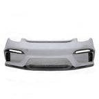 GT4 Style Half Carbon Fiber Front Bumper for Porsche Cayman 981 13-15