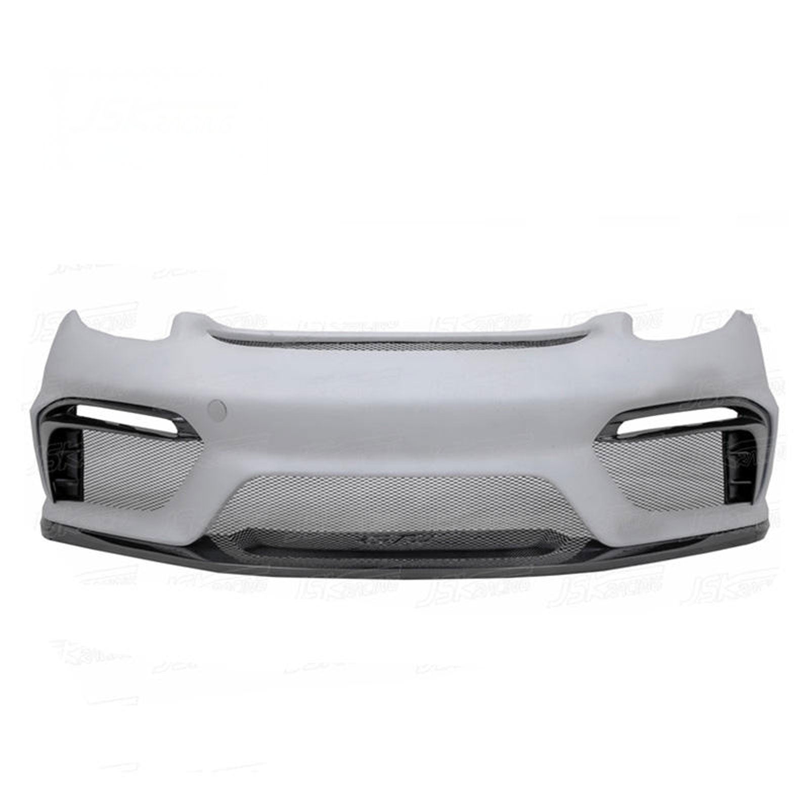 GT4 Style Half Carbon Fiber Front Bumper for Porsche Cayman 981 13-15
