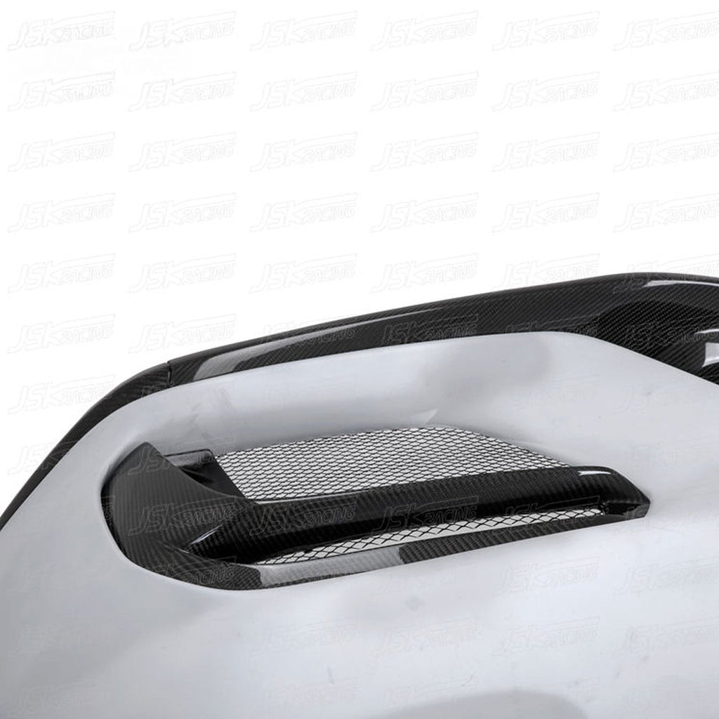 GT4 Style Half Carbon Fiber Front Bumper for Porsche Cayman 981 13-15