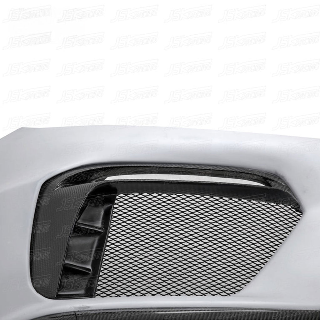 GT4 Style Half Carbon Fiber Front Bumper for Porsche Cayman 981 13-15