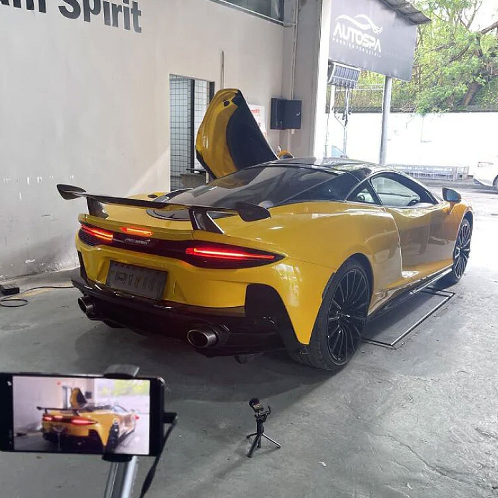 MSO Style Dry Carbon Fiber Rear Spoiler Wing for McLaren GT