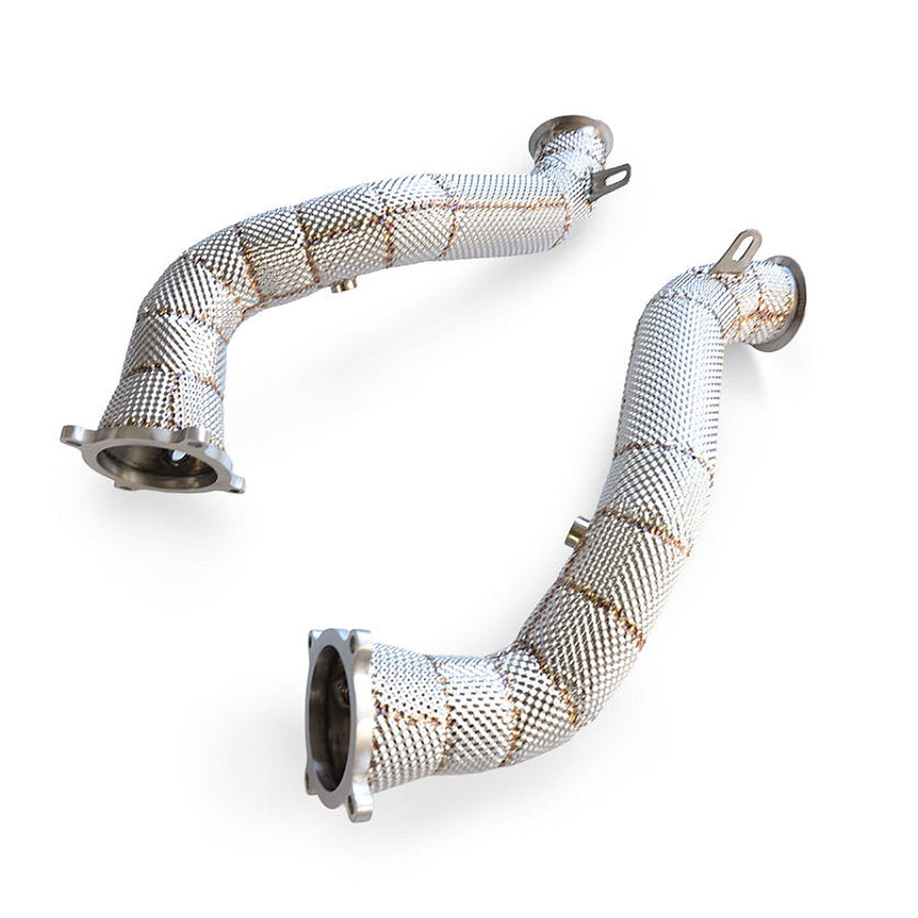 Catless Hi Flow Heat Shield Downpipes For McLaren 720s 4.0T