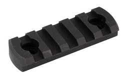CMC Triggers M-Lok Picatinny Rail -  5 Slot -  Fits M-LOK Rail -  2.5" Long -  Anodized Finish -  Black