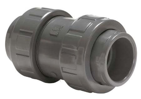 V17271ST 1-1/2" COLONIAL PVC True Union Check Valve W/ EPDM Seal