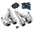 Universal 3 Inch Dual Stainless Steel Exhaust Valve Pipe Kit 2PC