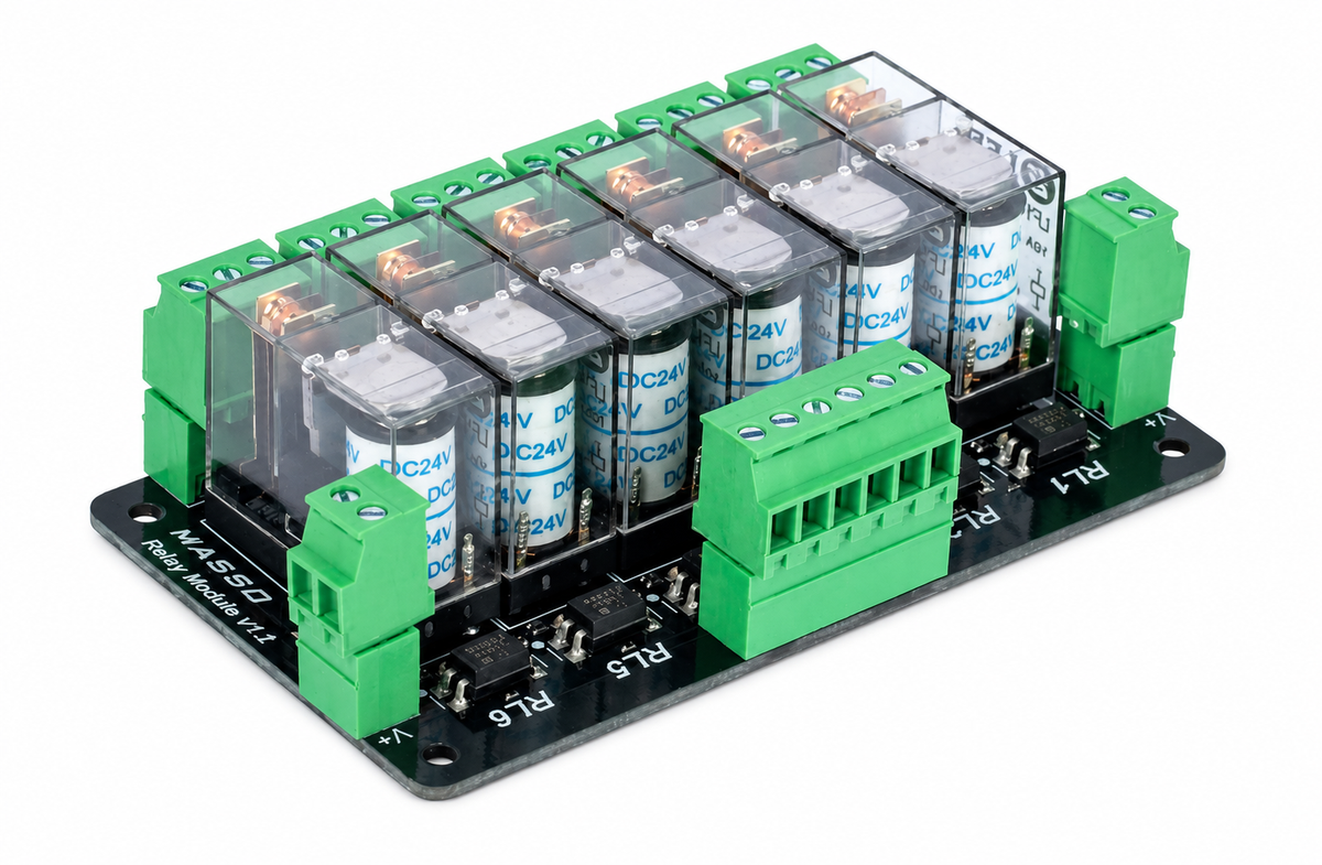 MASSO 6-Relay Module – 24VDC CNC Accessory Control