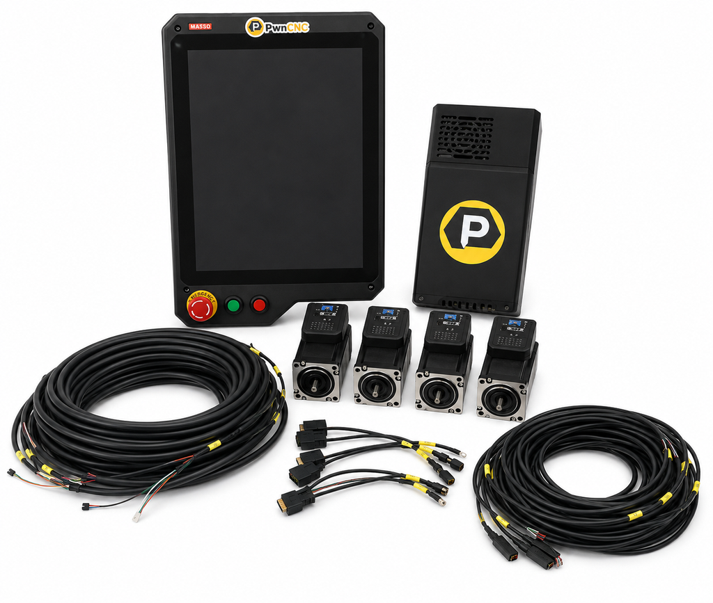 PwnCNC CNC Conversion Kit with MASSO G3 Touch – Core or Advanced Firmware
