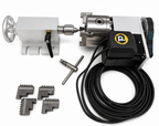 PwnCNC 4th Axis Rotary System for MASSO CNC – 100mm 4-Jaw Chuck