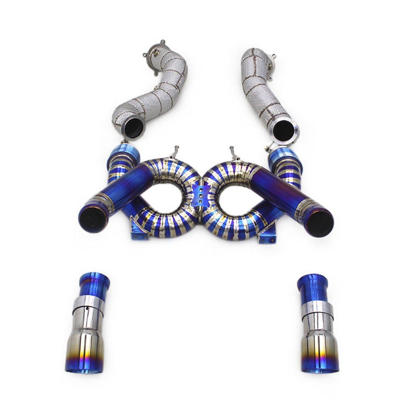 Titanium X Pipe Catback Exhaust System For McLaren 720s 4.0T Spider
