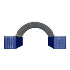 40'x40'x13' Shipping Container Canopy Shelter