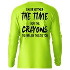 Crayons - Hi-Visibility UPF 50 Long Sleeve Sun Shirt