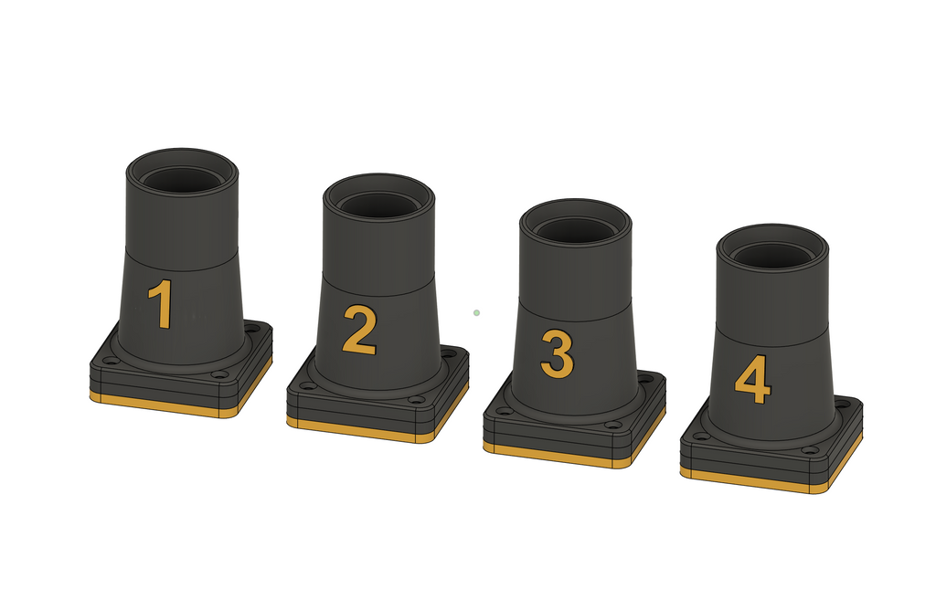 Numbered Magnetic ISO20 Tool Cups