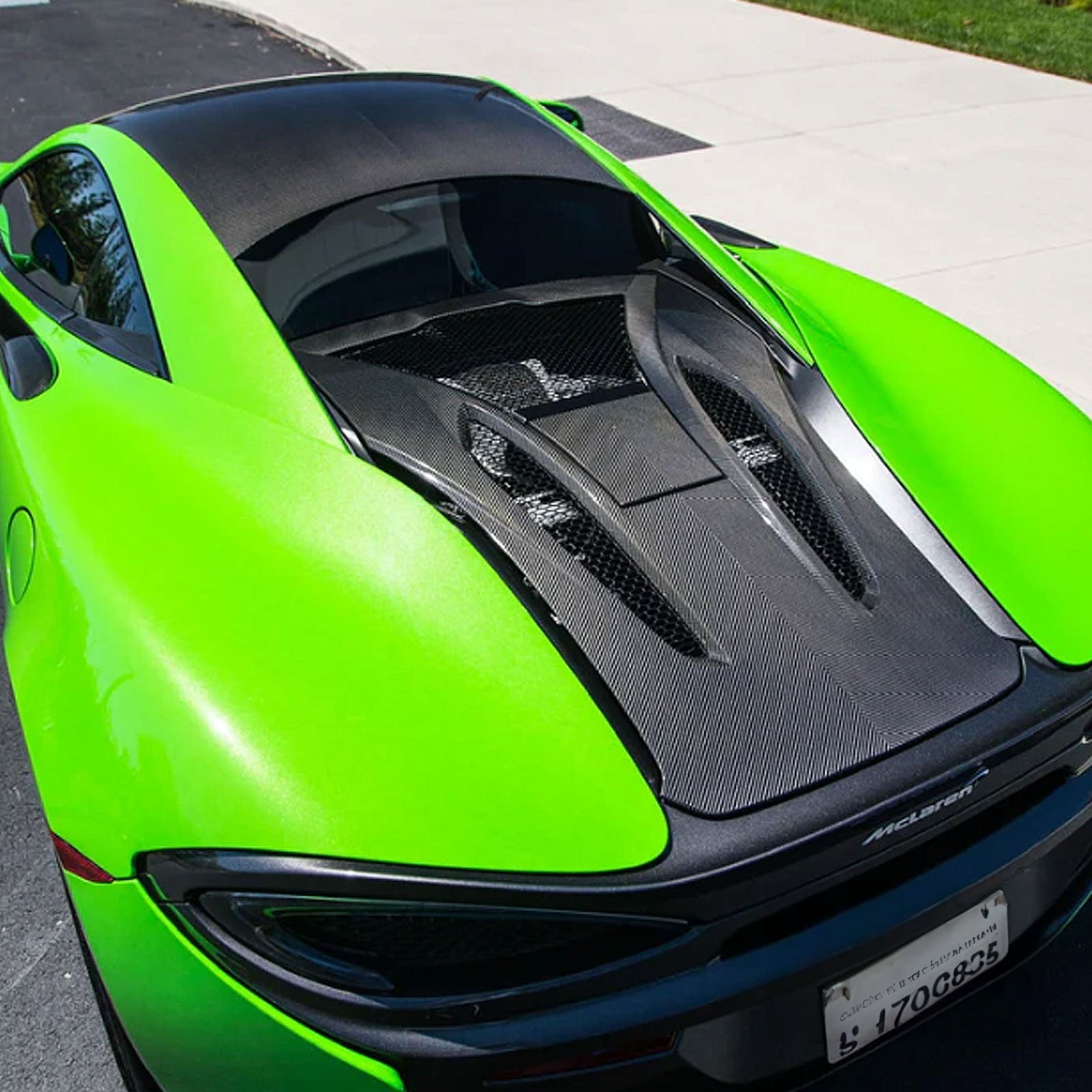 Dry Carbon Fiber Rear Engine Decklid Cover for McLaren 540 570S 570GT