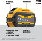 DEWALT DCB609-2 FLEXVOLT® 20V/60V MAX* 9.0Ah Battery (2 PK)