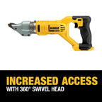 DEWALT DCS494B 20V MAX* 14ga Swivel Head Double Cut Shears (Tool Only)