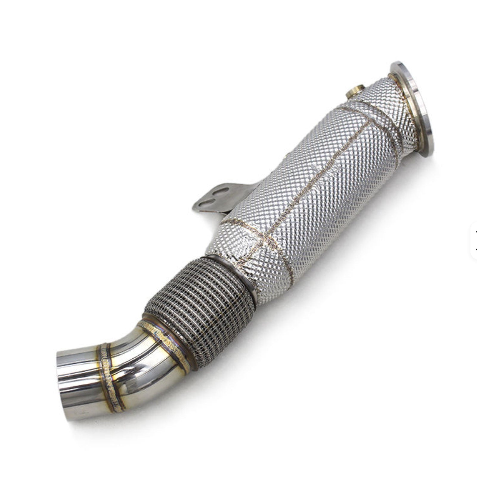 High Flow T304 Stainless Exhaust Downpipe for Toyota Supra A90 BMW G20 G29 M340i 3.0T