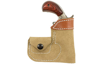 DeSantis Gunhide North American Arms Pocket Holster |  Fits North American Arms with 1" - 1 1/8" Barrel |  Ambidextrous |  Ammo Pouch |  Leather Material |  Tan Finish