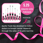Apollo Tools 8 Pink Essential Screwdriver Set DT5018P