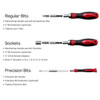 55 Piece Metric Tool Set with Ratcheting Bit Driver, Precision Bit Driver and Bit Assortment - DT5024