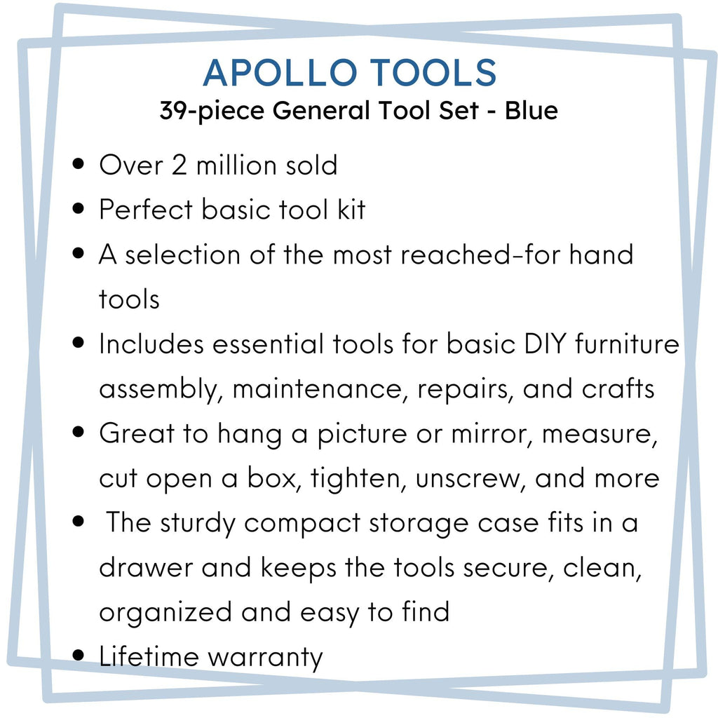 39 Piece General Tool Kit - DT9706BL
