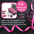 53 Piece Household Tool Kit with Tool Box Pink- DT9773P