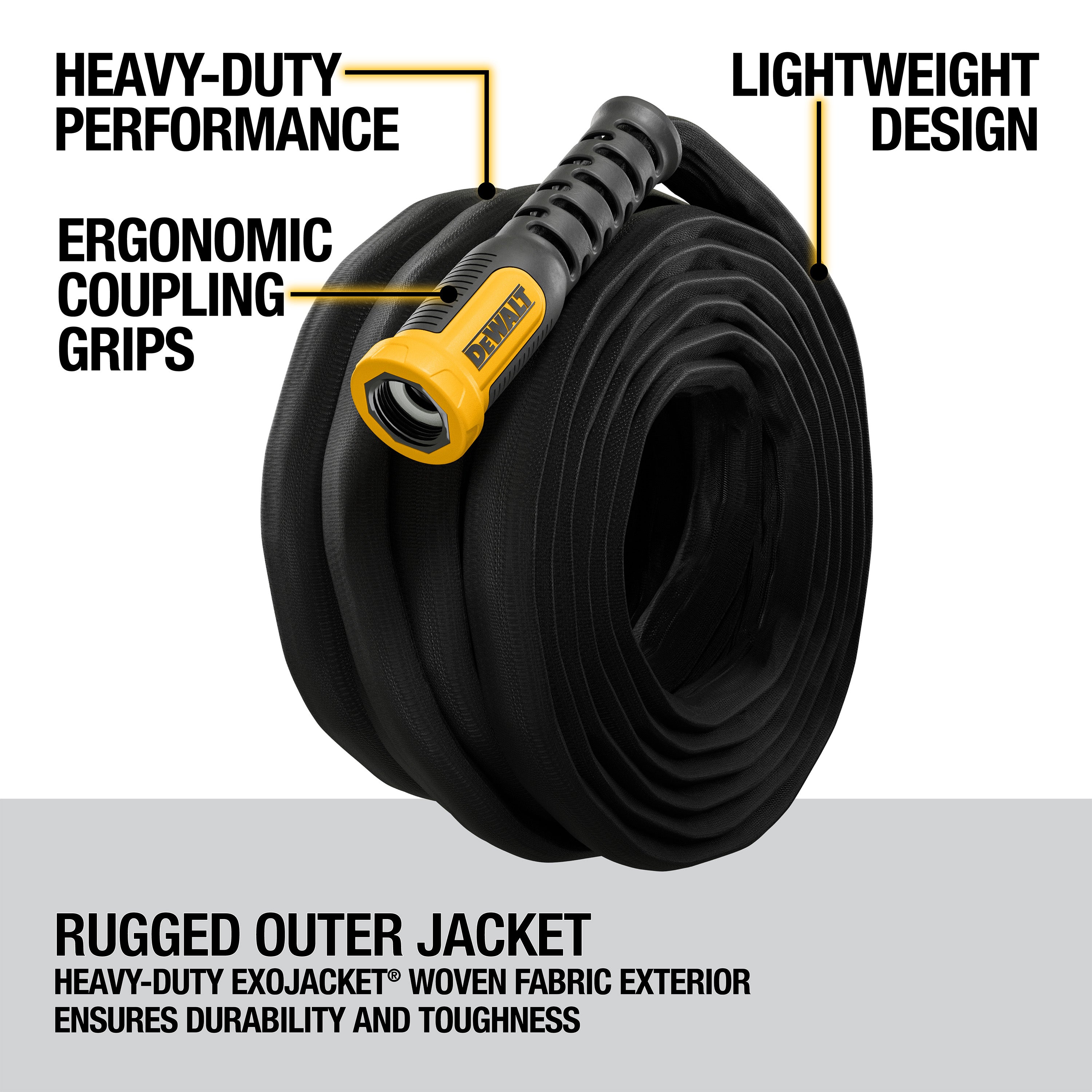 DeWalt 50'x5/8" HD Fabric Hose DXMH3302