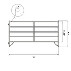 10x5 ft Cattle Panels Livestock Fence Panels, 28pcs