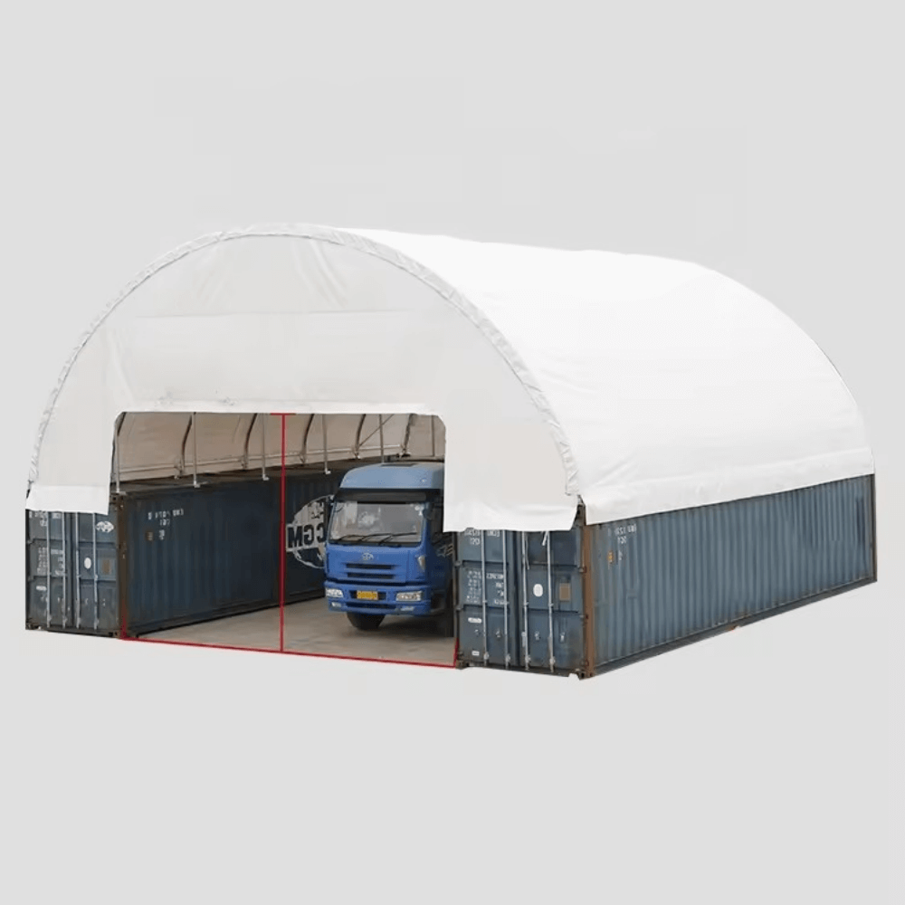 60'x40'x20' Double Truss Container Canopy Shelter