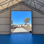 W70'xL120'xH28' Double Truss Storage Shelter