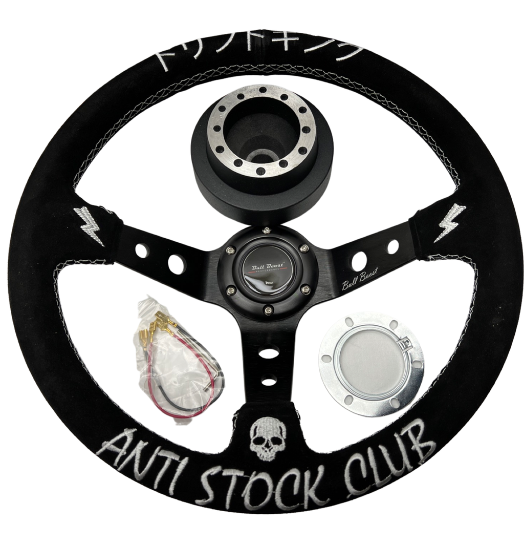 Steering Wheel + Hub Adapter Kit For BMW E46 M3 316 318 320 323 325 328 330