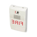 Kidde 24V White Fire Horn Steady Tone Audible Alarm for Fire Safety Systems