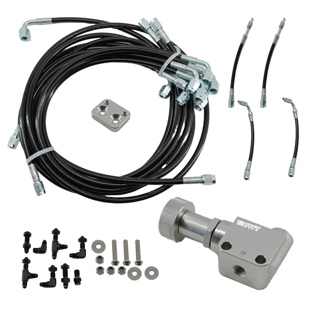 Interior Brake Line Tuck Kit Prop Valve for Honda Civic EK 96-00 Tucked Lines