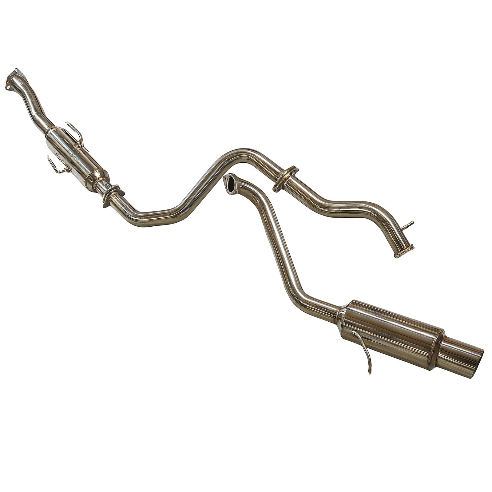 2.5” Stainless Steel Catback Exhaust Muffler System For Honda CRX 88-91 304ss