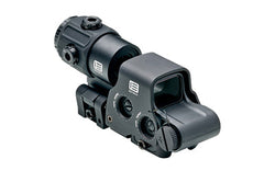 EOTECH Holographic Hybrid Sights -  Night Vision Sight -  68 MOA Ring with (2)-1 MOA Dots -  Black -  Side Buttons -  Includes EXPS3-2 & G43 Magnifier With QD Switch-to-side Mount -  Matte Finish -  Black HHS VI