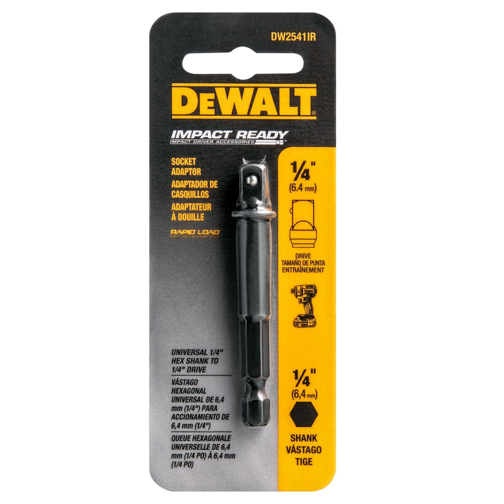 DeWalt DW2542IR G 1/4" Hex Shank To 3/8" Socket Adaptor