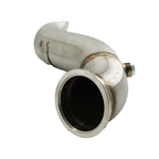 H Series Tear Drop Hood Exit Up Pipe Dump Tube For Top Mount Turbo Manifold Outlet