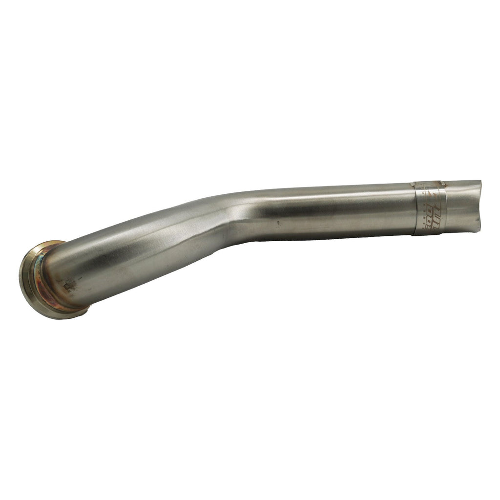 H Series Tear Drop Hood Exit Up Pipe Dump Tube For Top Mount Turbo Manifold Outlet
