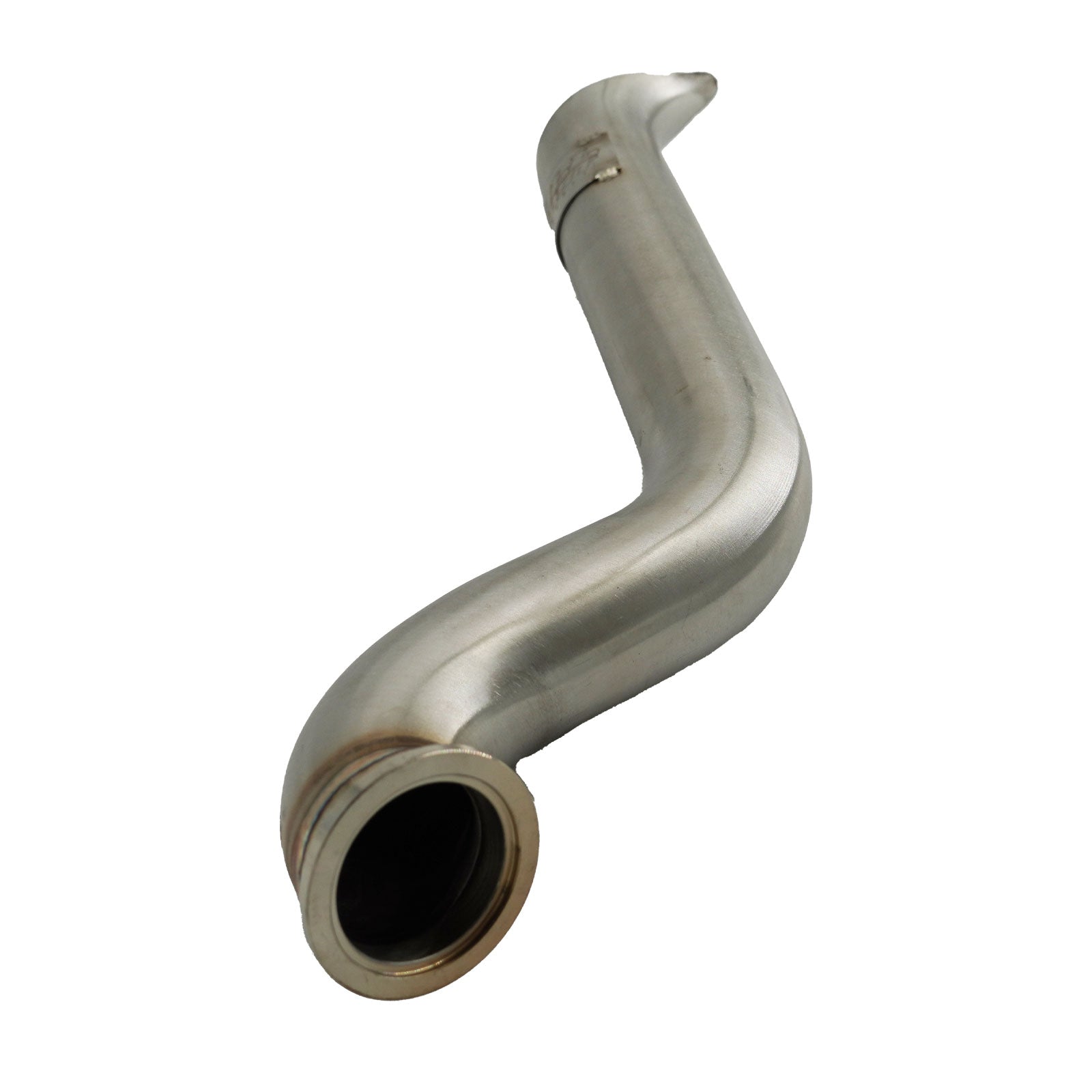 H Series Tear Drop Hood Exit Up Pipe Dump Tube For Top Mount Turbo Manifold Outlet