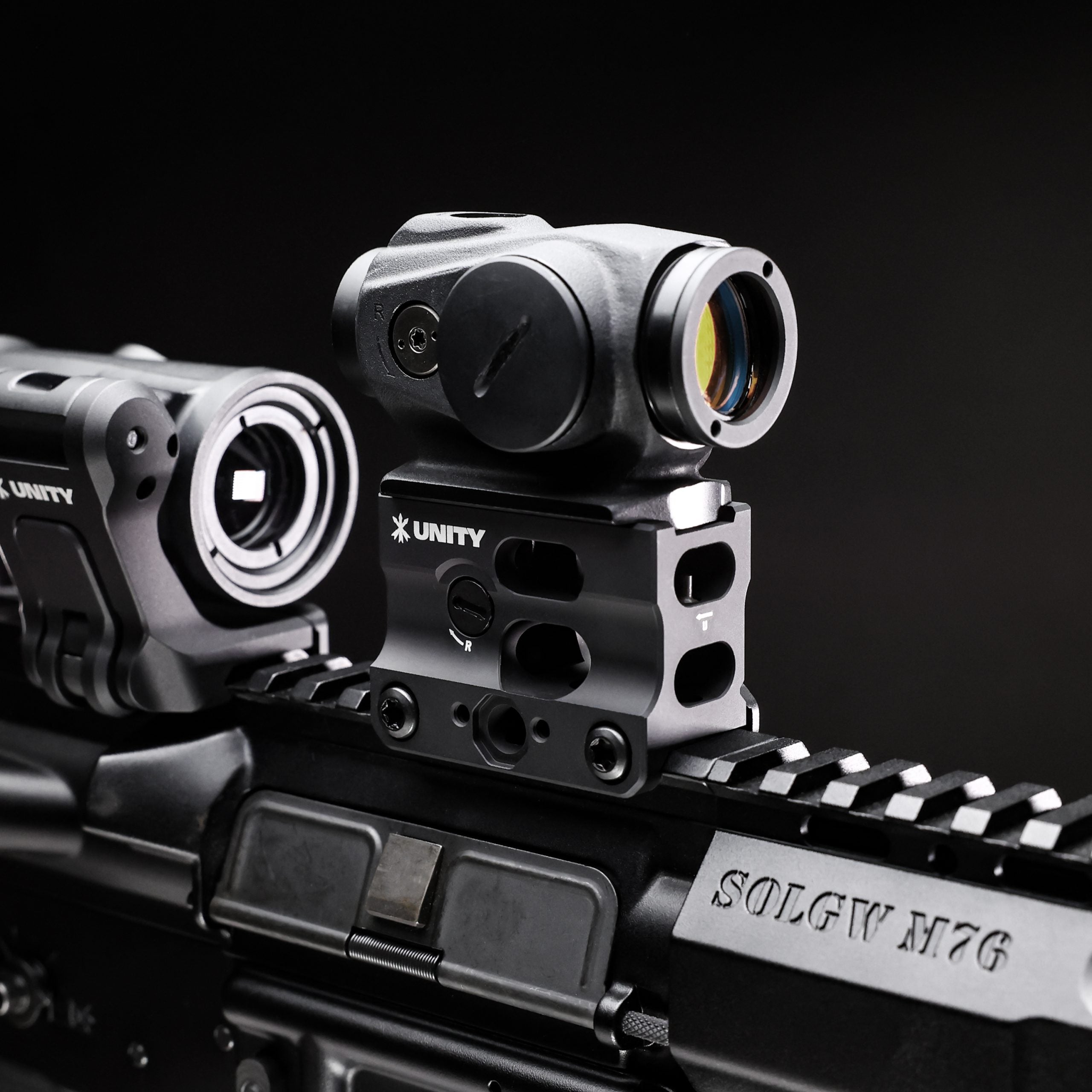 UNITY Tactical FAST Micro-SB - 2.26" Height Mount w/ Integrated BUIS & Standard Clamp