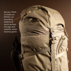 Eberlestock Brooks 7000 - Lightweight w/ EMOD Lid & Hydration Bladder Sleeve